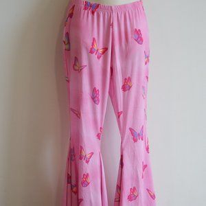 Sugar Thrillz "Pampered Pixie Butterfly Flares" Bell Bottom Festival Pants
